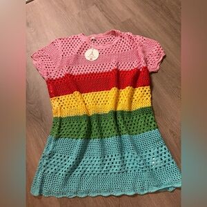 Colorful Crochet Dress / coverup